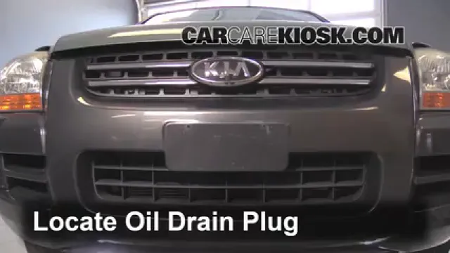 2007 Kia Sportage LX 2.7L V6 Huile Changer l'huile et le filtre à huile